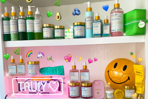 ­Upgrade Your Vanity AND Your Vanity: Create a Rainbow Shelfie